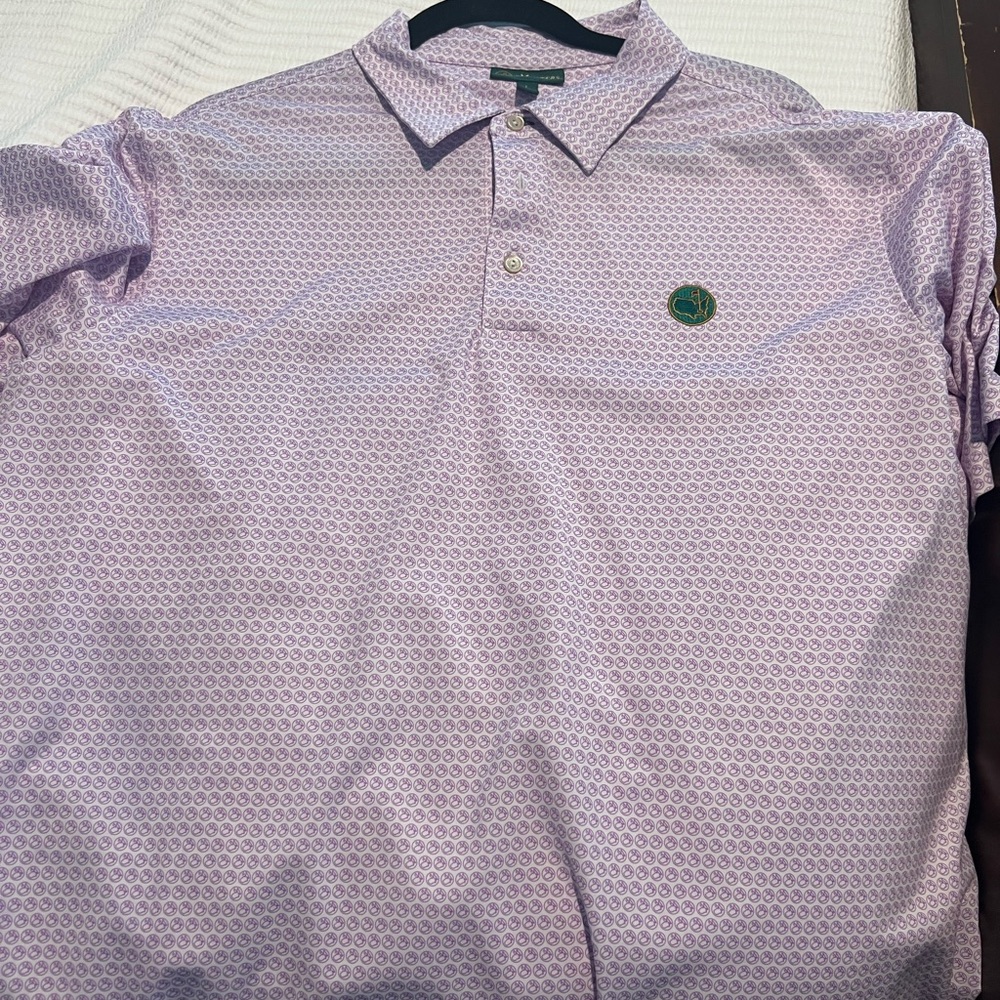 Purple Masters Peter Millar Polo - Berkmans Logo